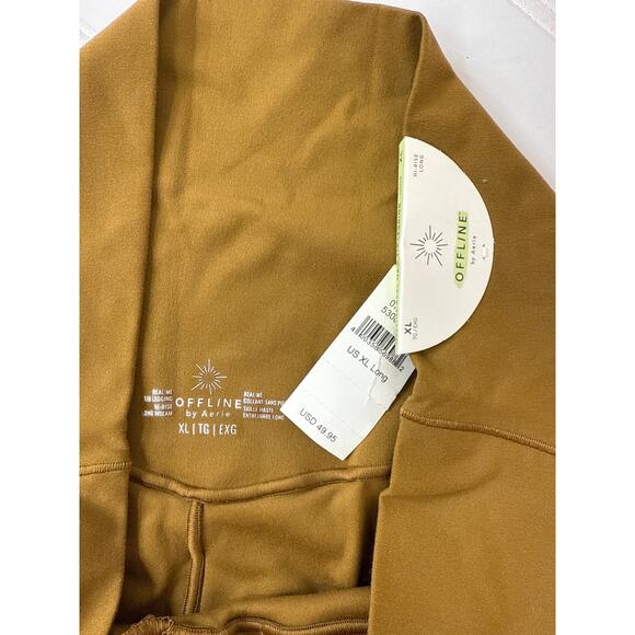 NWT Aerie High Waisted Lace up & Smocked Leggings Workout Bundle Of 2 Size XL - Picture 6 of 11